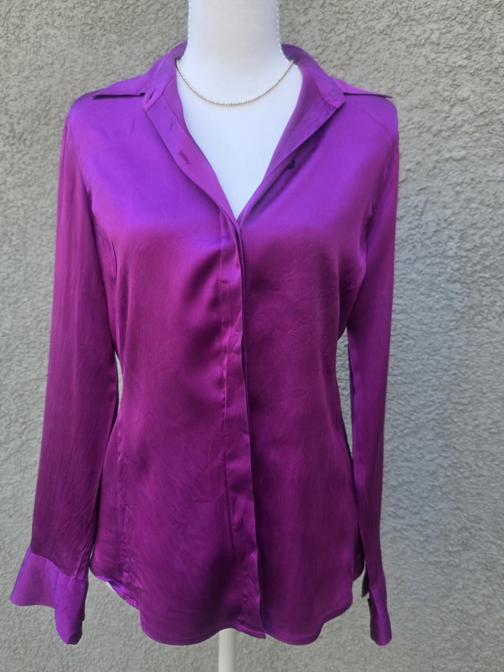 Ann Taylor 100% Silk Blouse | Petite 8